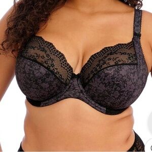 Elomi Lucie black lace bra 32L